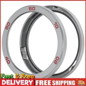 Metal Bezel Replacement Ring Tempered Glass Film for CMF Watch Pro 2(Silver Red) - Zdjęcie 1 z 10