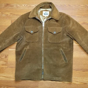 Vintage Woolrich Cord Flanell gefütterter Scheunenmantel Jacke Herren Größe Large. - Bild 1 von 12