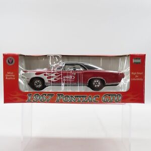 2008 Crown Premiums 1967 Pontiac GTO Red w/Flames Lennox 1:24 Scale Diecast NIB