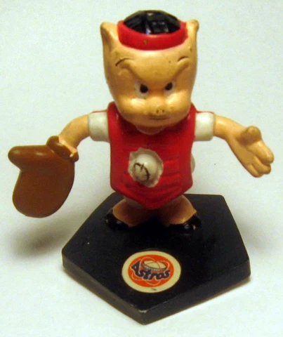 PORKY PIG ~ 1991 Applause Houston Astros Figurine Cover