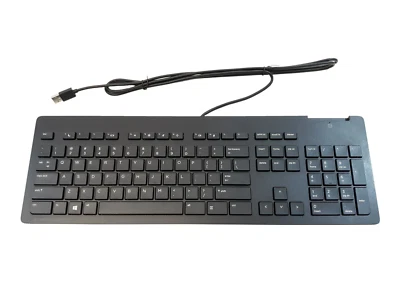 HP USB Slim Smartcard CCID Keyboard (911502-001) Black - BRAND NEW - Image 1 of 4