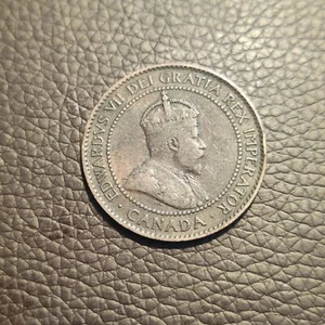 1903 Kanada One Cent Edward VII Bronze - Bild 1 von 2