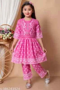 Girls Printed Naira sets girls clothing set girls summer wear Free shipping - Picture 1 of 6