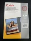 Kodak Premium Photo Paper Gloss 100 Sheets, Instant Dry, 4x6 In, 8.5 Mil (New)