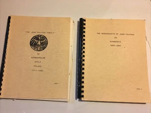 The John Fautsch Family Genealogy Research Hirschfelde Poland Minnesota 1 2 MONN - Bild 1 von 12