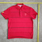 Scuderia Ferrari Red Short Sleeve Polo Shirt Mens Size Xl Official Product
