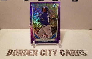 Raul Mondesi 2014 Bowman Chrome Mini 🔥 Purple Shimmer #d /99 🔥 KC Royals - Picture 1 of 2