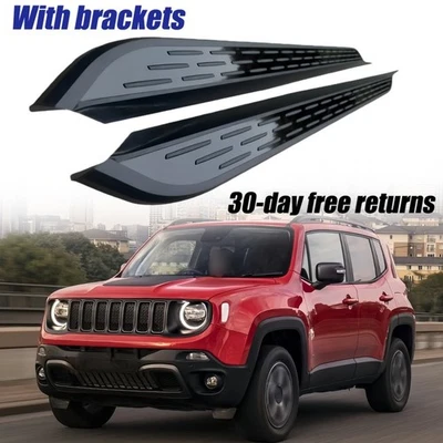 2 piezas estriberas barras Nerf peldaños laterales aptos para Jeep Renegade 2015-2026 Foto 1 de 4