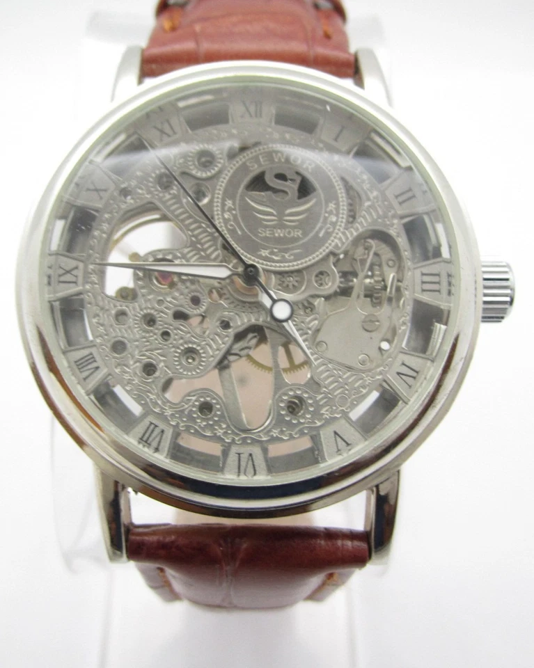 Мужские механические аналоговые круглые часы Sewor 39 мм (H881) - Изображение 1 из 4