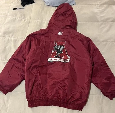 Chaqueta De Colección University of Alabama Crimson Tide Starter Para Hombre XL  Foto 1 de 4