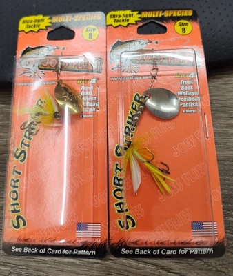 Joe's Flies Short Strike Talla 8 Amarillo Mayo #135 (Lote de 2) Trout Bass Panfish Foto 1 de 3