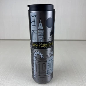 Vaso de acero inoxidable Starbucks New York City NYC, 16 OZ - Imagen 1 de 9