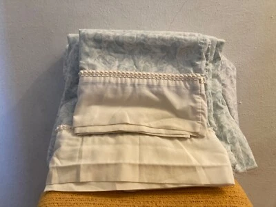 Jessica McClintock Jonette French Roses Crochet Queen Juego de 5 artículos, vintage, EE. UU. Foto 1 de 4