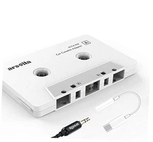 Car Audio aux Cassette Adapter and a Type C to 3.5mm Audio Aux Jack - Picture 1 of 7