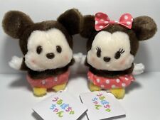 Micky and Minnie Mouse plush toy Urupocha-chan Disney store limited 12cm /4.7in