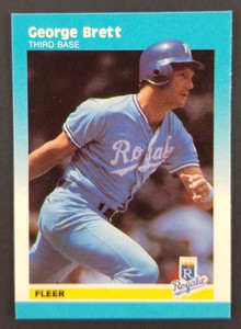 George Brett 1987 Fleer MINIATURE MINI Baseball Card #13 (NM)
