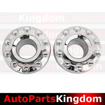 05-17 Ford Super Duty 19" DUALLY Chrome 10 Lug Front Wheel Center Hub Cap 1 PAIR - Image 1 of 3