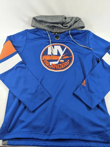 Adidas NHL NY Islanders Jersey Pullover Hoodie Embroidered (CB7317)  SZ: Medium Cover