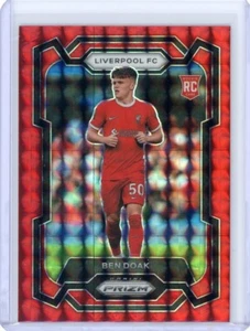 Ben Doak 2023 Prizm Premier League Soccer Rookie Red Mosaic #90 Liverpool FC - Picture 1 of 2