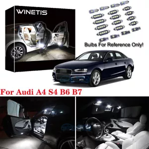 Kit de paquete de 21 luces LED interiores para Audi A4 S4 B6 B7 sedán + matrícula - Imagen 1 de 12