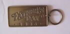 Father's Day 1986 Metal Keyring Square 2.5 In X 1.25 In, Depicts Dog Other Side