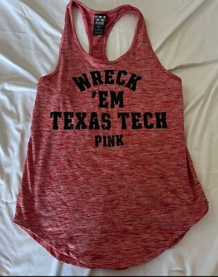 Женская маленькая розовая майка Texas Tech - Изображение 1 из 4