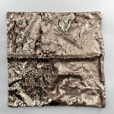 Mermaid Sequin Cusion Cover Beige Flip Sequin Case Cover 20x20 New - Image 1 of 3