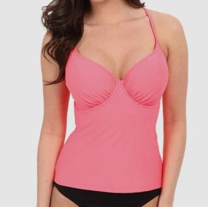 $76 Body Glove Women's Pink Smoothies Solo Tankini Underwire Swimwear Size Small - Picture 1 of 2