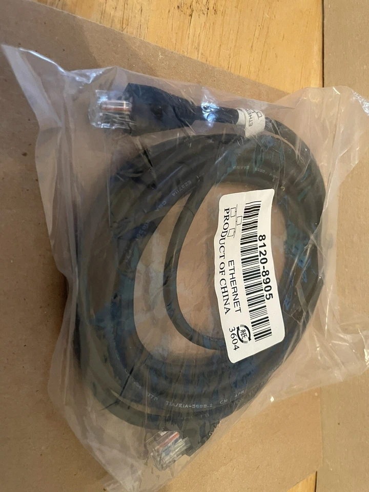 Cable de conexión Ethernet HP RJ45 10' pies negro - HP P/N: 8120-8905 Foto 1 de 1