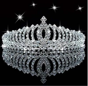 Wedding Bridal Princess Crystal Prom Hair Tiara Crown Headband with Comb_AU! - Picture 1 of 12
