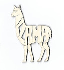 Llama laser cut wood Magnet