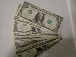 (10) Sequential CU 1963 $1 FRN L-B Block (041-050) - Picture 1 of 1