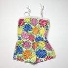 Girl?s Lilly Pulitzer Terry Cloth Floral Print 1pc One Piece Romper Size 8