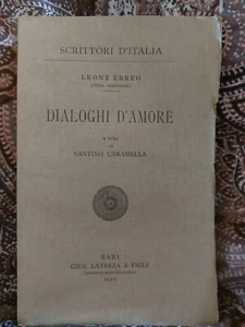 Leone Ebreo Dialoghi D' Amore Laterza 1929 M3 - Foto 1 di 1