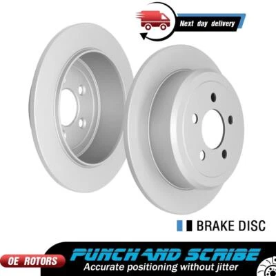 Rotor de freno de disco trasero 2 piezas para Jeep Liberty Dodge Nitro 2008 2009 2010 2011 2012 Foto 1 de 4