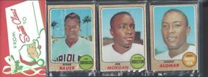 1968 Topps 12 Card Holiday Design Baseball Rack Pack...Joe Morgan