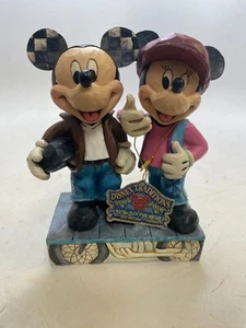 Jim Shore "Biking Sweethearts" Minnie Mickey Mouse Estatuilla Estatua 4043652 - Imagen 1 de 6