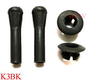 Black Pair Door Lock Knob Button for Nissan D21 Hardbody Pathfinder Pickup 87-94