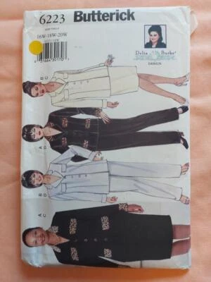 Butterick 6223 Women's/Women's Petite Jacket, Skirt & Pant Pattern Size 16W-20W - Image 1 of 2
