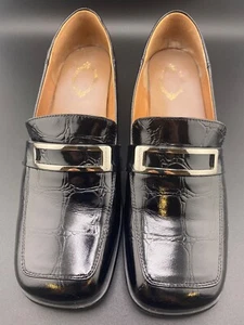 Dolce & Gabbana Women's Black Patent Leather Loafers w/ Buckle  Size 9 - Picture 1 of 12