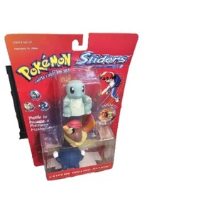 Vintage Hasbro Pokemon Sliders 1999 Squirtle / Pidgeotto / Poliwhir - Picture 1 of 5