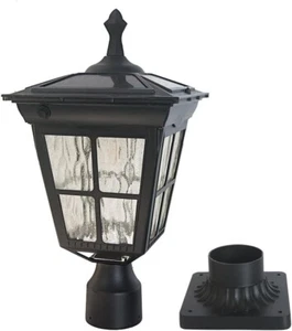 Kemeco ST4311AQ LED Cast Aluminum Solar Post Light Fixture with 3-Inch Fitter Ba - Picture 1 of 5