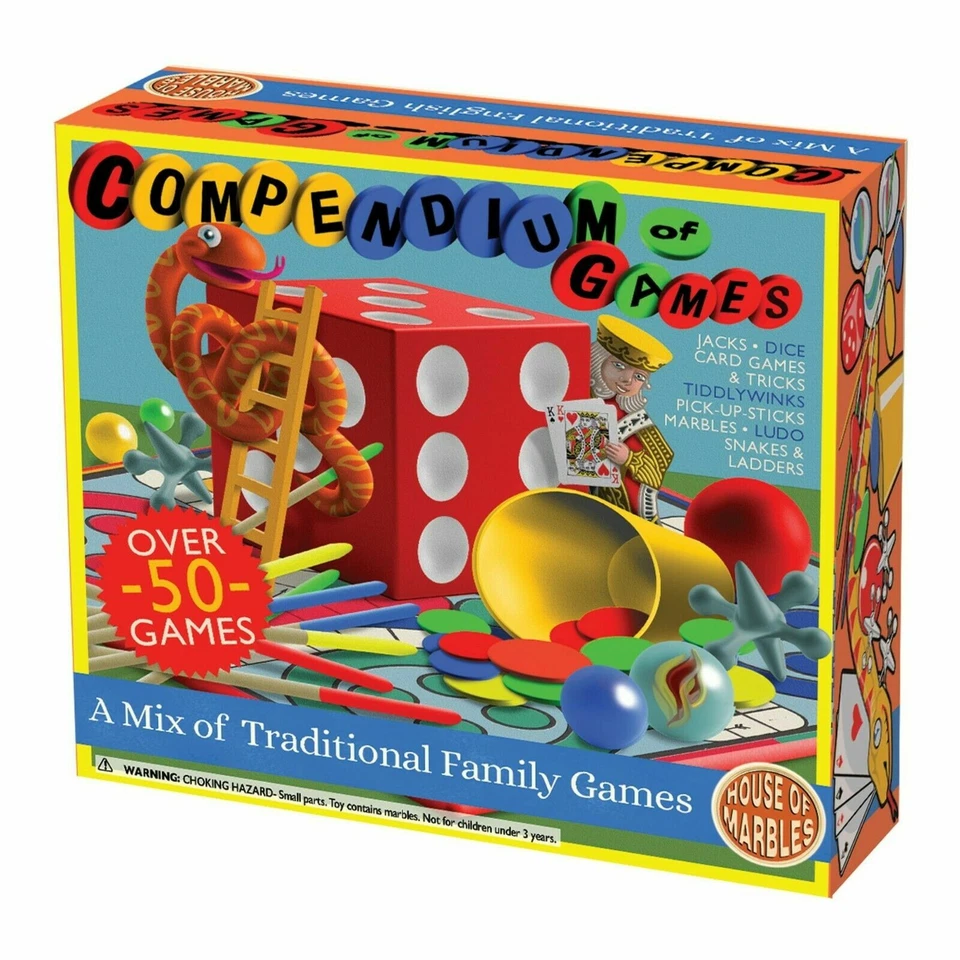 Junior Compendium of Games House of Marbles 50 Assorted Games Brand New Boxed - Image 1 of 1