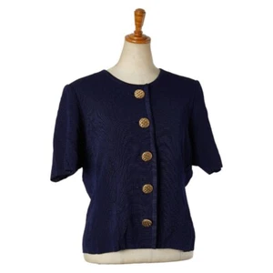Cárdigan SAINT LAURENT, manga corta, talla: L Mujer 【Usado】 - Imagen 1 de 5