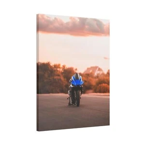 Yamaha R1 High Resolution Museum Quality Vertical Motorcycle Canvas Print #016 - Picture 1 of 10