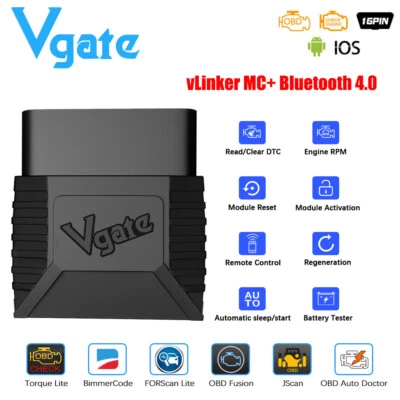 Vgate vLinker MC+ Bluetooth 4.0 Profi KFZ OBD2 Diagnosegerät für Android/IOS - Bild 1 von 4