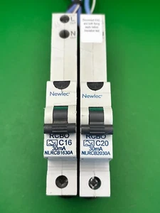 Newlec RCBO - C16 16A NLRCB1630A C20 20A NLRCB2030A - Bild 1 von 5
