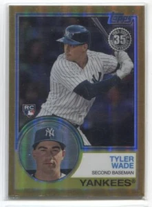 2018 Topps Tyler Wade RC Gold 1983 Chrome Silver Pack NY YANKEES 05/50 #97 - Imagen 1 de 1