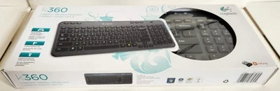 *NEW-FACTORY SEALED* Logitech K360 Wireless Keyboard (Black) - image 1 of 3