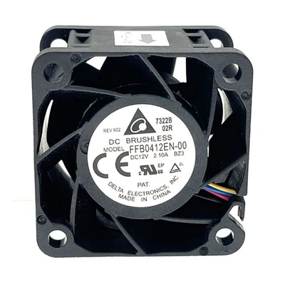Super High Speed 40mm 4cm Cooling Fan Delta FFB0412EN-00 40X40X28mm Server Fan - Image 1 of 4